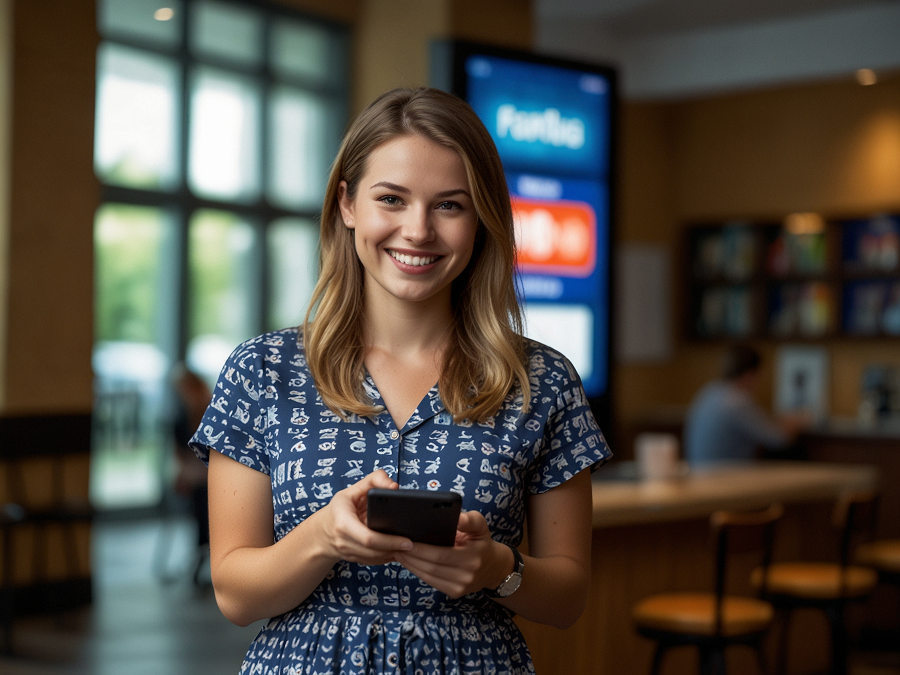 User holding phone showing Winawin welcome bonus