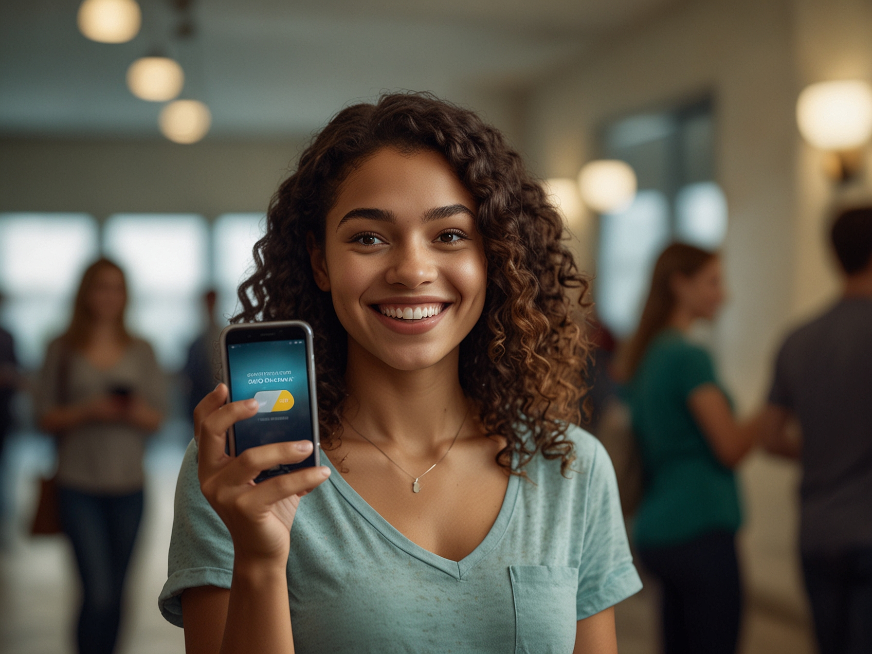 User receiving welcome bonus notification