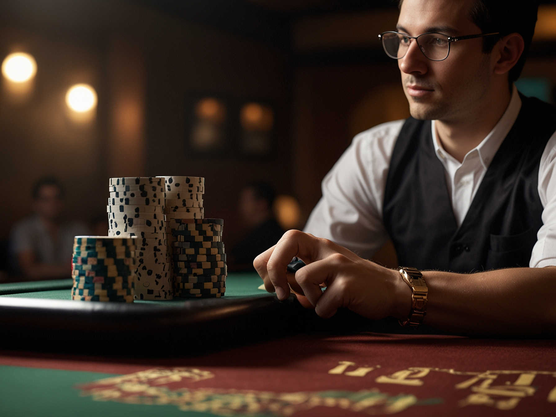 Live dealer blackjack table