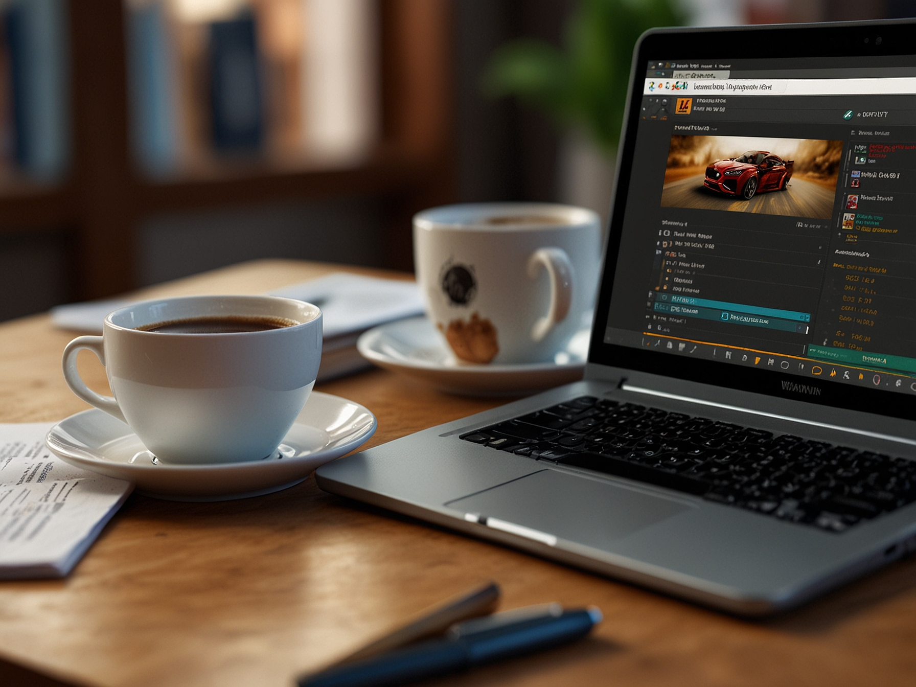 Winawin homepage overview on a laptop